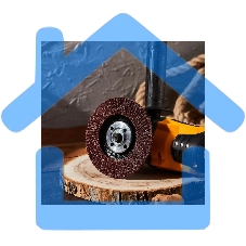 Круг лепестковый торцевой KRANZ KR-90-0004 P24, 115х22,2 мм