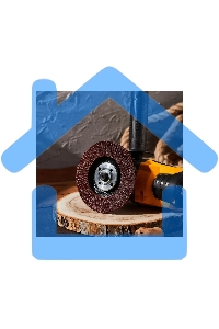 Круг лепестковый торцевой KRANZ KR-90-0004 P24, 115х22,2 мм