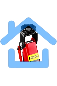 Домкрат STAYER 43153-2 гидравлический подкатной red force 2т 130-350мм