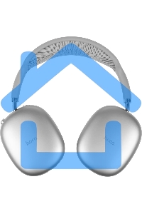 Наушники мониторные Hoco Air Triumph W35 серебристый беспроводные bluetooth оголовье