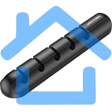 Органайзер для проводов на 5 портов Vention, черный