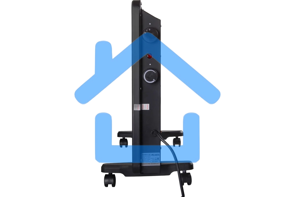 Конвектор Ресанта ОК-2000Ч, черный, 2000 Вт, 25 м2, термостат 67/4/37