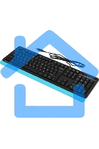 Клавиатура A4Tech Fstyler FK10 проводная, USB, черный/синий
