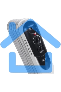 Обогреватель масляный Ресанта ОМПТ-7Н (7 секций) белый, 1500 Вт, 15 м2, термостат 67/3/3