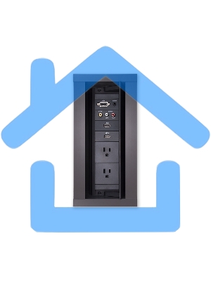 Порт подключения модуля HydraPort 9 - черный FG560-02-BL AMX HPX-900BL