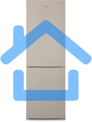 Холодильник Бирюса Б-G6027 бежевый двухкамерный 245/100л морозилка снизу