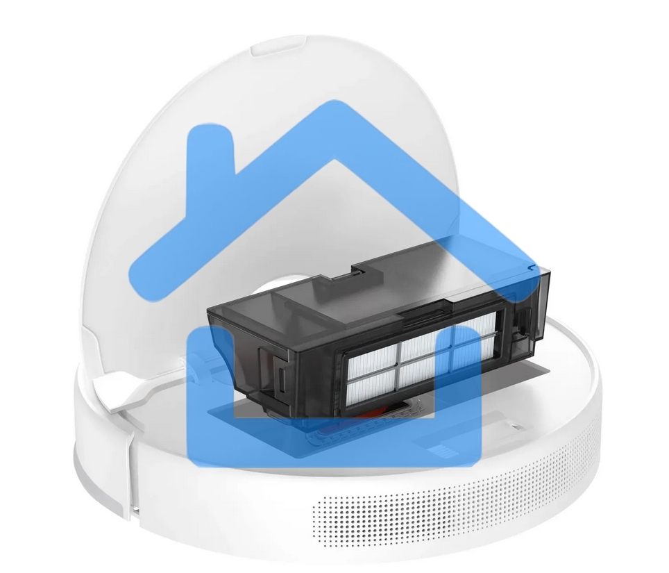 Робот-пылесос Dreame RLS3D Vacuum and Mop D10 Plus белый, 46 Вт, 5200 мА·ч Li-Ion, уборка сухая/влажная, пылесборник контейнер 0.4 л