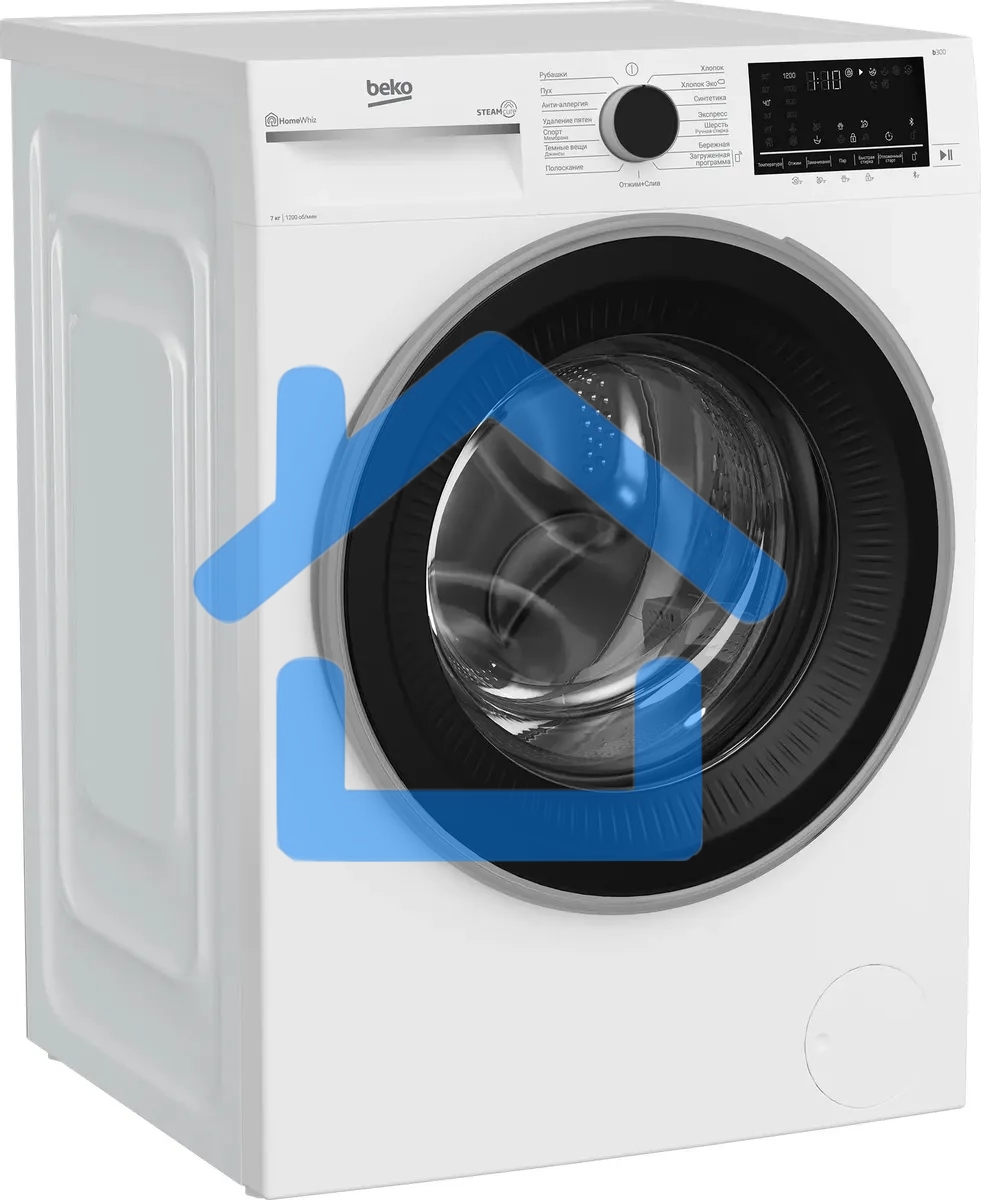Стиральная машина Beko B3WFR572WB белый, загрузка фронтальная 7 кг, 1200 об/мин., класс: А
