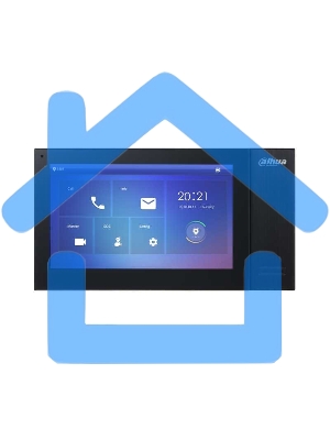 Видеодомофон Dahua DH-VTH2421FB-P черный