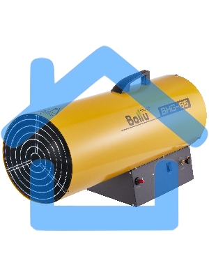 Тепловая пушка газовая Ballu BHG-85 81кВт 1400м3/ч расход газа 3.9-5.6кг/ч