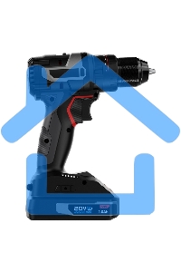 Дрель-шуруповерт Deli DE-DZ20-1D2, Аккумуляторная, 20В, 2 АКБ, Сумка