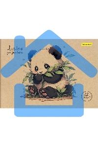 Альбом для рисования Silwerhof 12л. A4 Акварель на крафте 4 дизайна, картон скрепка