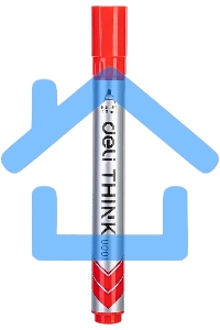 Маркер для досок Deli EU00140 Think, круглый пишущий наконечник, 2мм, красный