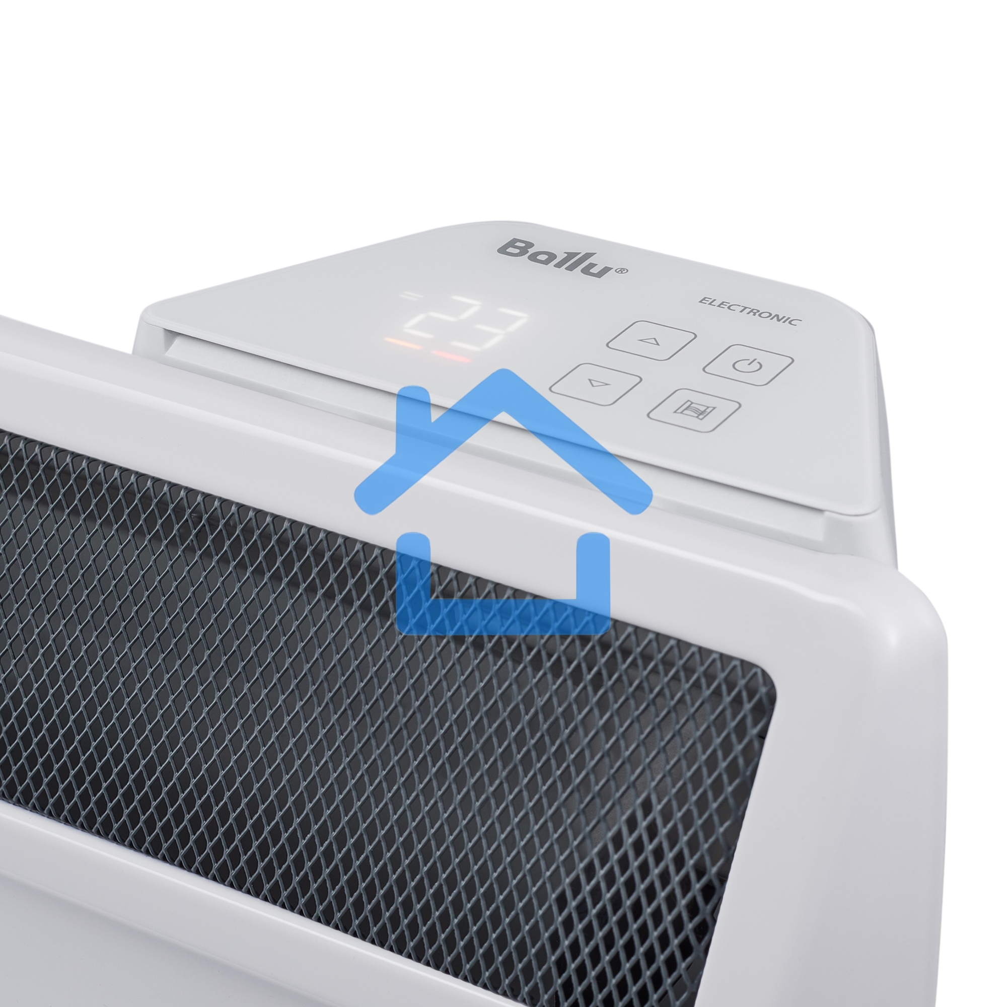 Комплект Ballu Plinth Transformer BEC/PL-2000-4E с блоком управления, белый, 2000 Вт, 25 м2, дисплей, термостат