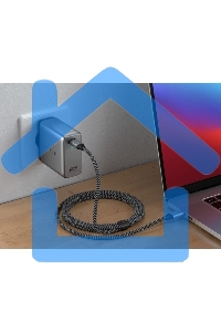 Сетевое зарядное устройство Satechi ST-UC100WSM-EU Charger 100W с технологией GaN Power, серый космос