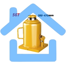 Домкрат бутылочный гидравлический Deli DQ71050 макс.грузоподъемность 50 т