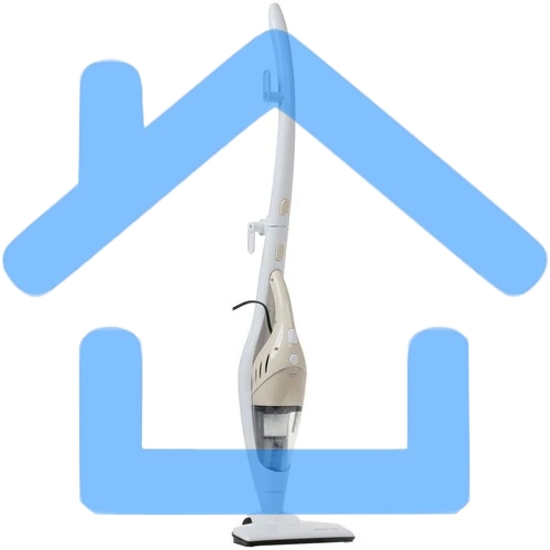 Пылесос вертикальный Galaxy GL 6225 белый, питание от сети, 150 Вт, уборка сухая, пылесборник 0.8 л