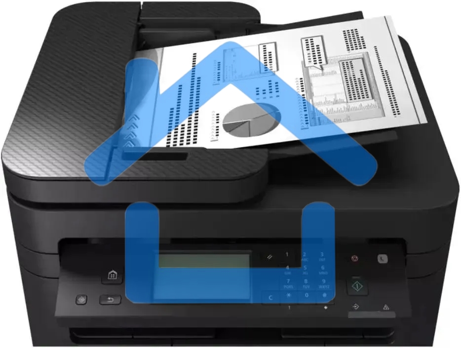 МФУ лазерное Canon i-Sensys MF275dw (5621C001), A4, ч/б, печ. 29 стр/мин., скан. до 20 стр/мин (ч/б) 15 стр/мин (цвет), 2400 x 600 dpi (печать) 600x600dpi (скан.), USB, RJ-45, Wi-Fi, Air Print, Mopria