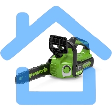 Цепная пила аккумуляторная GreenWorks GD24CS30K4, 24V, 30см, бесщеточная, c АКБ 4 А·ч и ЗУ (2007007UB)