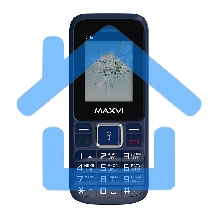 Мобильный телефон Maxvi C3n маренго