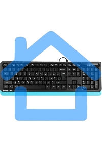 Клавиатура A4Tech Fstyler FK10 проводная, USB, черный/синий