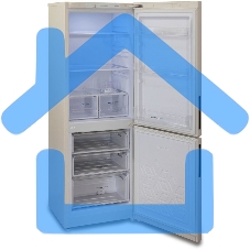 Холодильник Бирюса Б-G6027 бежевый двухкамерный 245/100л морозилка снизу