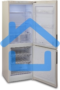 Холодильник Бирюса Б-G6027 бежевый двухкамерный 245/100л морозилка снизу