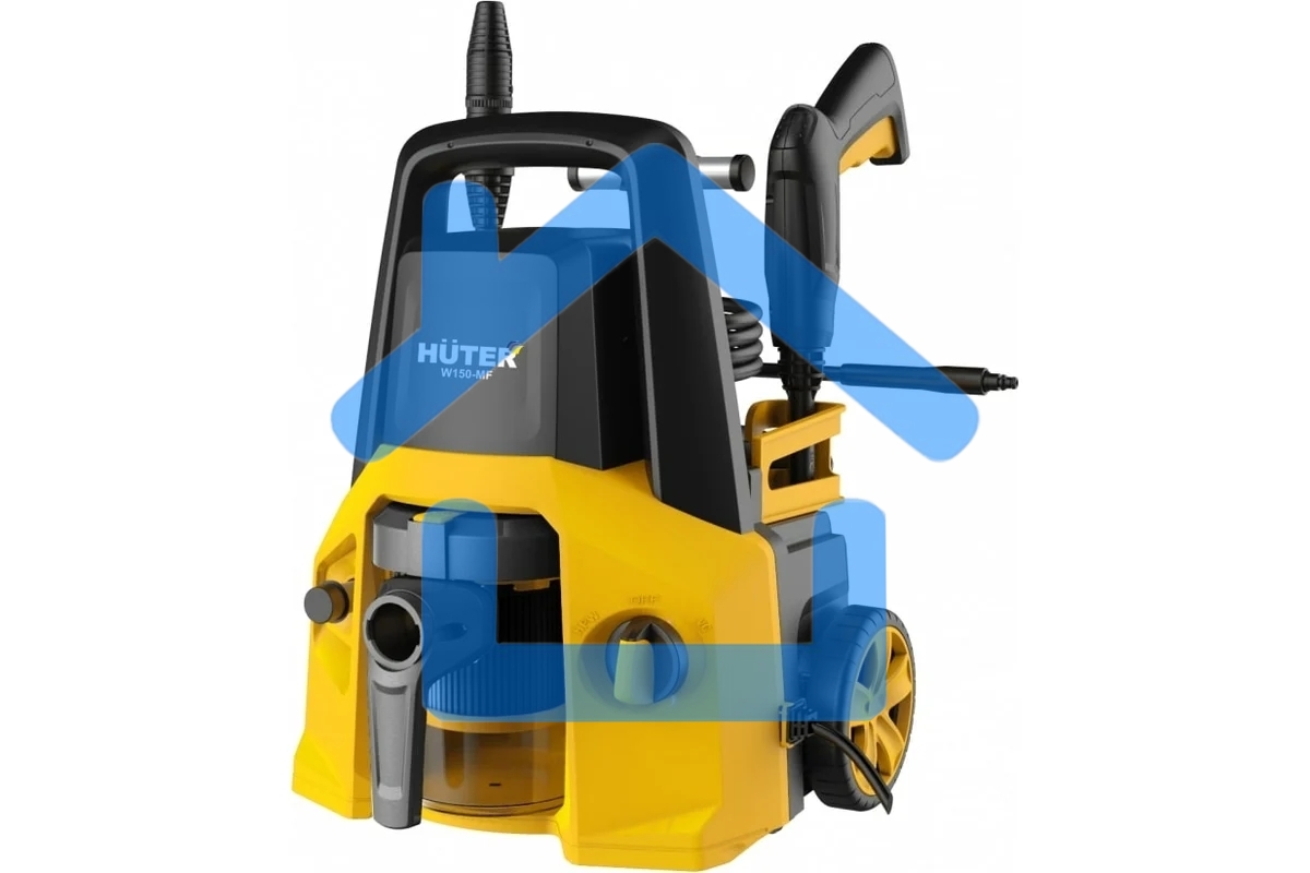 Минимойка-пылесос Huter W150-MF желтый/черный, 1700 Вт, 365 л/ч, 8 м