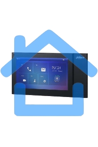 Видеодомофон Dahua DH-VTH2421FB-P черный