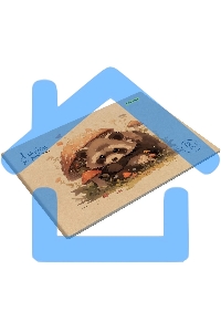 Альбом для рисования Silwerhof 12л. A4 Акварель на крафте 4 дизайна, картон скрепка