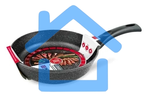 Сковорода НМП Индукция Гранит L18120i, 20 см черный