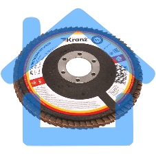 Круг лепестковый торцевой KRANZ KR-90-0004 P24, 115х22,2 мм