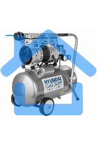 Компрессор поршневой Hyundai HYC 18224LMS безмасляный 180л/мин 24л 1000Вт серебристый