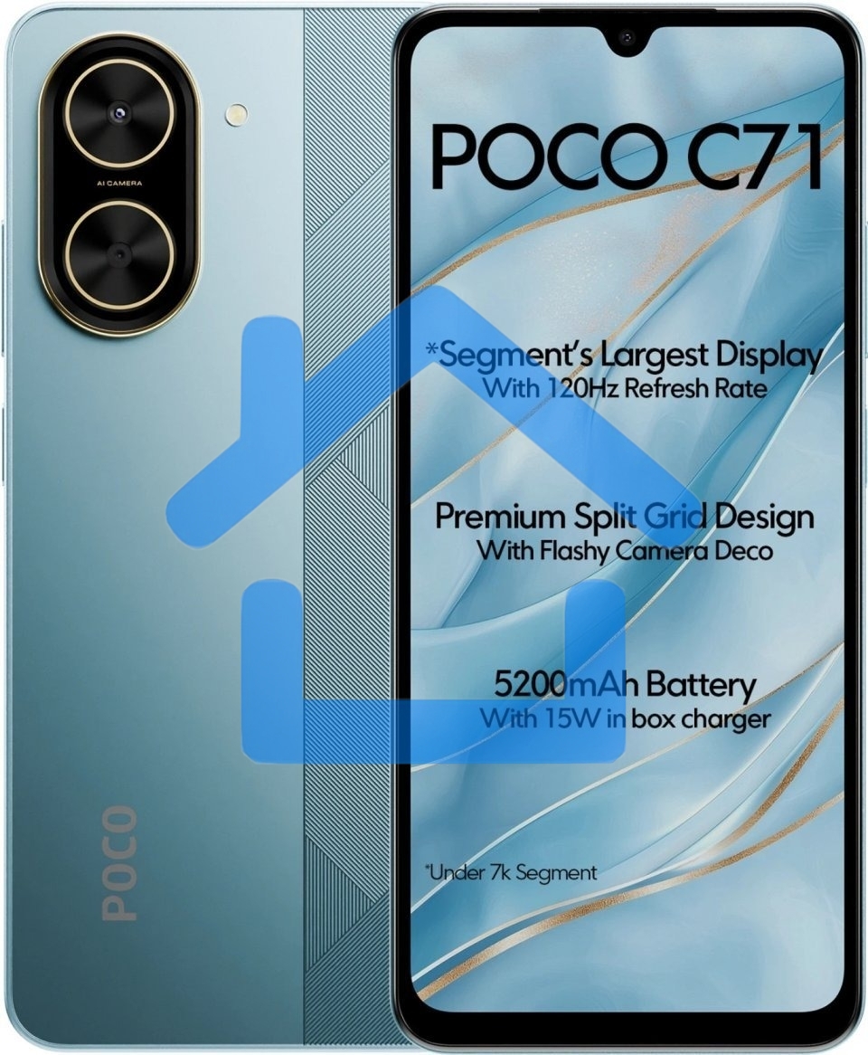 Смартфон POCO C71 RU 4/128Gb синий