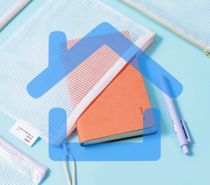 Папка на молнии ZIP Deli Colorful EF281 A5 ПВХ 0.23мм, ассорти, цвет молнии ассорти