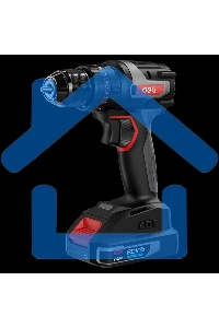 Дрель-шуруповерт Deli DE-DZ20-1D2, Аккумуляторная, 20В, 2 АКБ, Сумка