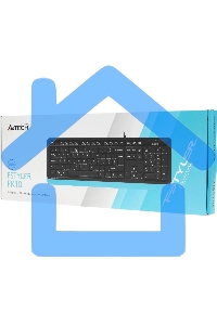 Клавиатура A4Tech Fstyler FK10 проводная, USB, черный/синий