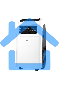 Кондиционер мобильный Ballu Aura BPAC-12 CP/N1_24Y 12000 BTU, 30 м², 52 дБ, охлаждение, осушение, белый