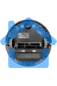 Робот-пылесос Centek CT-2741 черный/синий, 2600 мА·ч Li-Ion, уборка сухая/влажная, пылесборник контейнер 0.68 л