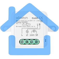 Модуль реле HOMMYN zigbee 1 канал (без нейтрали) RLZBNN01