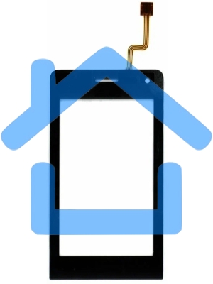 Сенсорное стекло (тачскрин) для LG VIEWTY KU990, черное