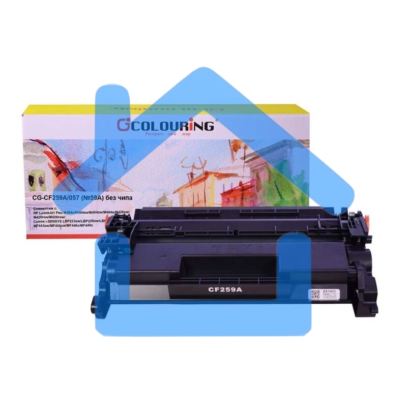 Картридж лазерный Colouring CG-CF259A/057 (№59A) черный без чипа (3000 копий) для принтеров HP LaserJet Pro M304a/M404dn/M404dw/M404n/M428dw/M428fdn/M428fdw/Canon i-SENSYS LBP223dw/LBP226dw/LBP228x/MF443dw/MF445dw/MF446x/MF449x