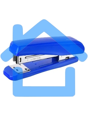 Степлер Silwerhof 401075-02 24/6 26/6 (30 листов) синий, 80 скоб, пластик закрытый/открытый, коробка