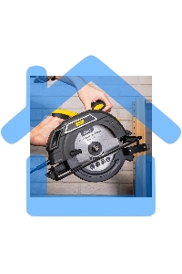 Циркулярная пила Deli DL-YJ185-E1 (1300Вт, 5300об/мин, диаметр диска 185мм)