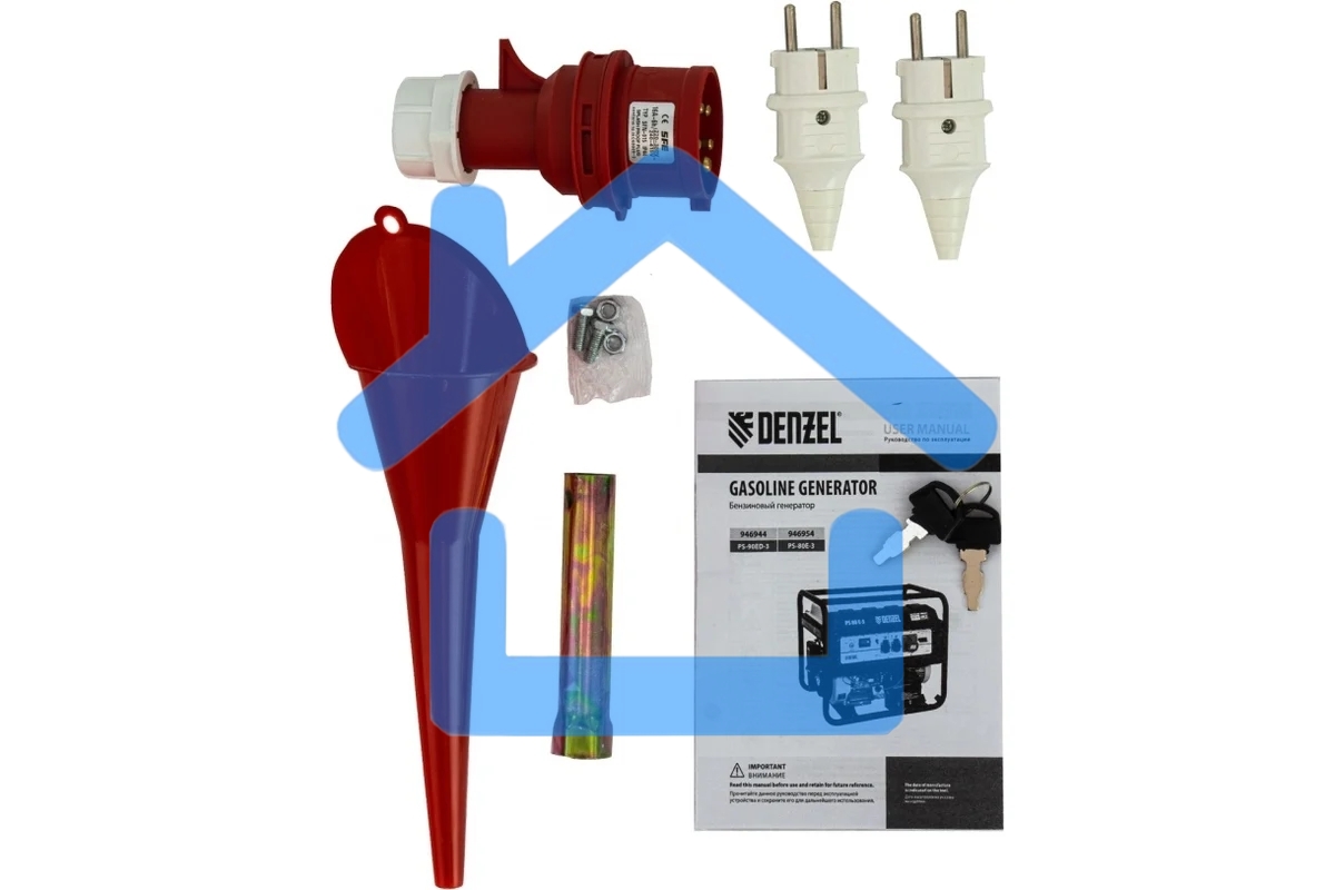 Электрогенератор бензиновый Denzel PS 80 E-3, 6.5 кВт, 85 дБ, 87 кг
