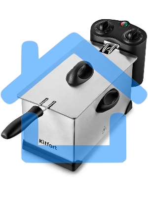 Фритюрница Kitfort КТ-4052 2000Вт серебристый/черный