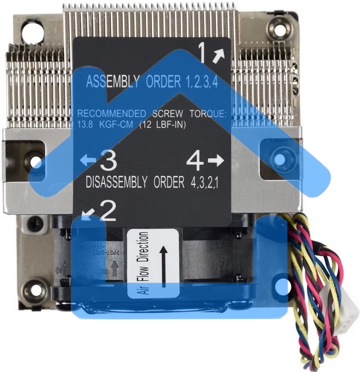 Кулер для процессора Alseye SNK-P0068AP4(with BK) серебристый, 60 мм, алюминий/медь, 8400 об/мин, 52 дБ, 4 pin, 140 Вт, 64.5 мм