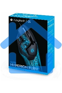 Мышь проводная Logitech G402 Hyperion Fury, черный, 4000 dpi, USB, кнопки - 8