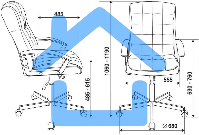 Кресло руководителя Бюрократ CH-823AXSN/BLACK черный искусственная кожа