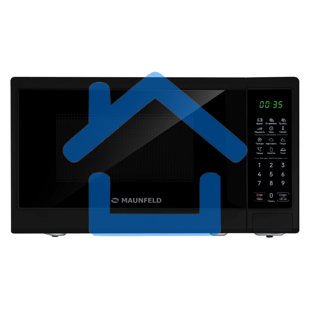 Микроволновая печь MAUNFELD MFSMO720EB07 черный, 20 л, 700 Вт, переключатели - сенсор